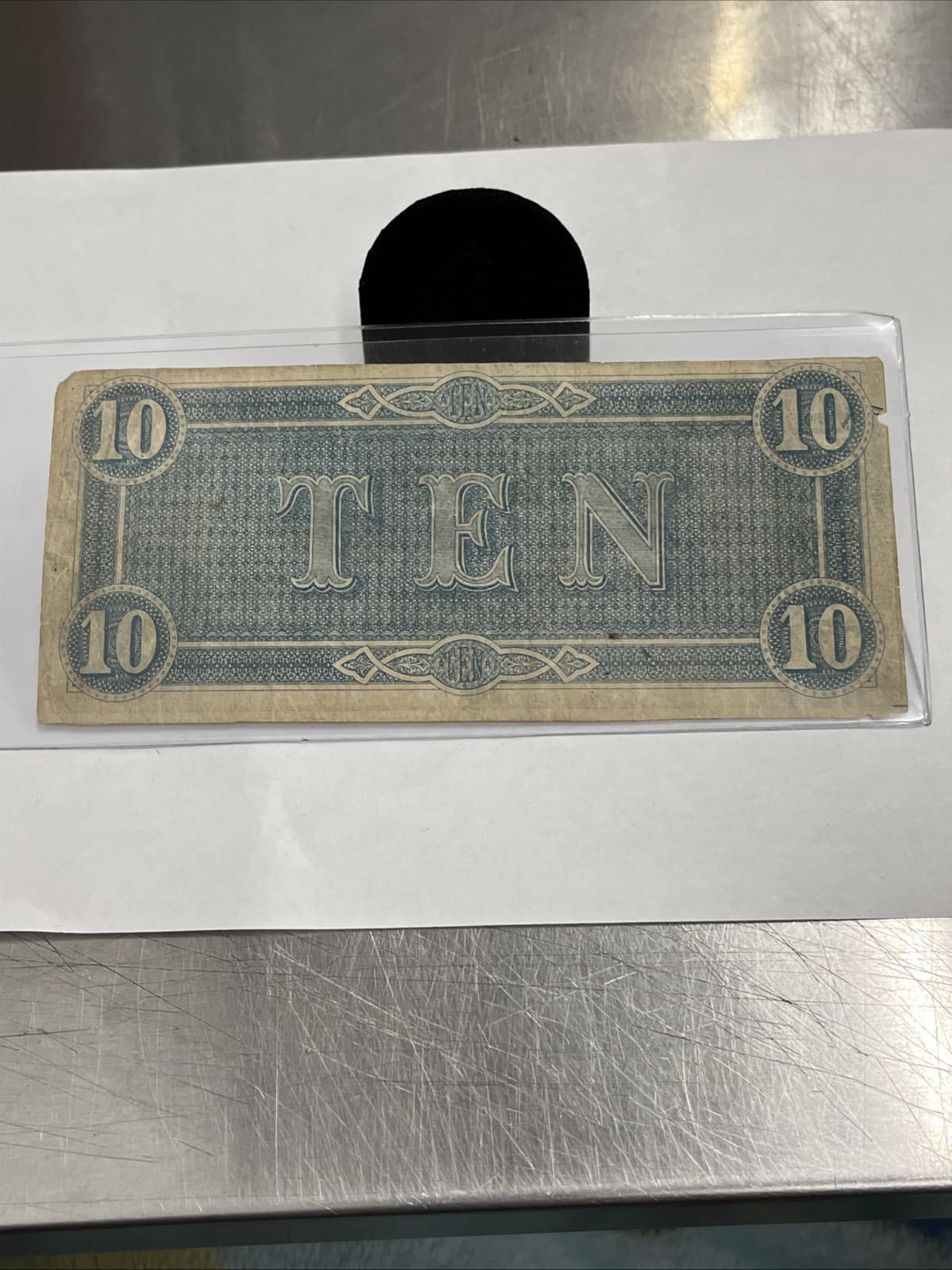 1864 Confederate States of America $10 Dollars - Civil War Note 5