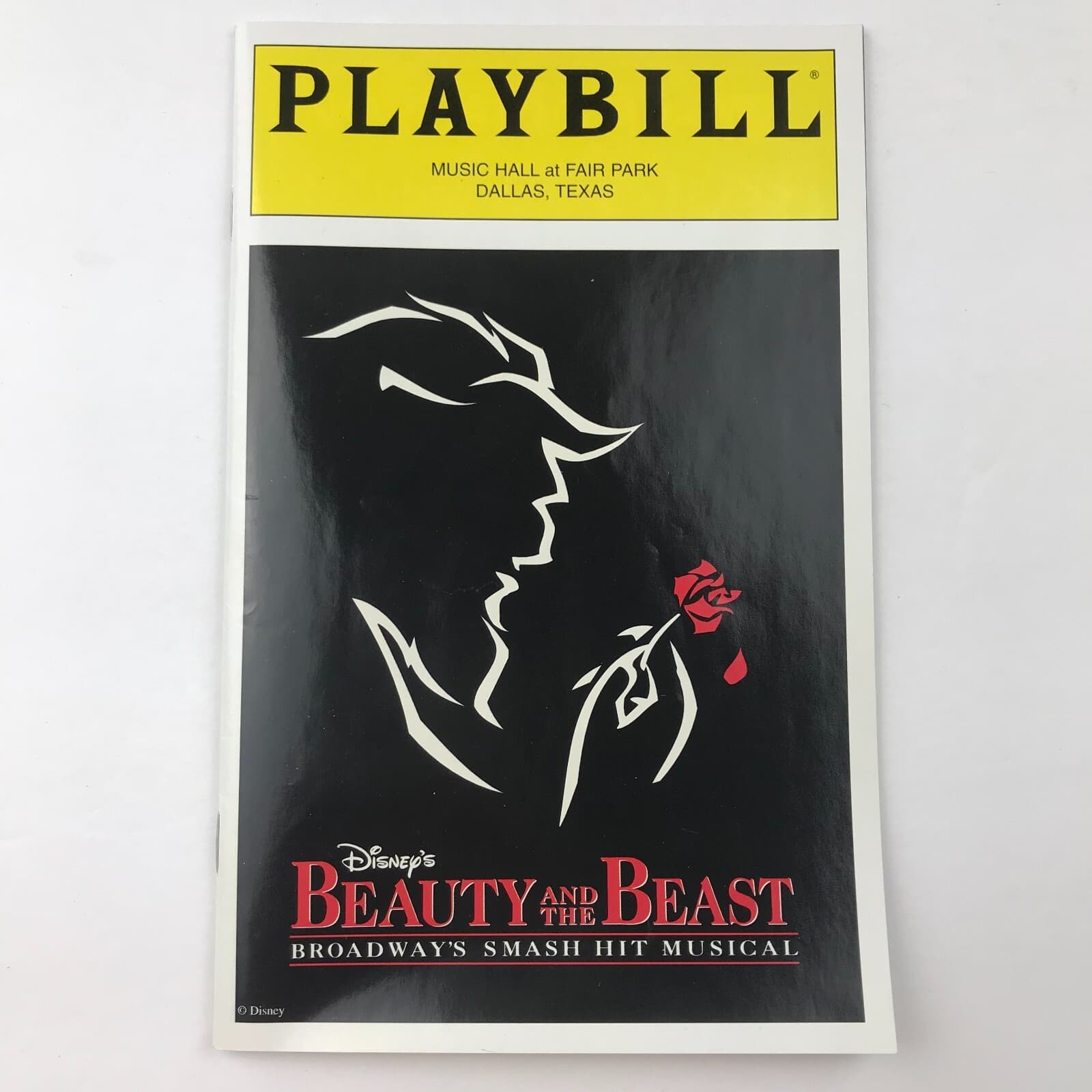 Vintage 1997 Disneys Beauty And The Beast Broadway Musical Playbill Dallas Texas