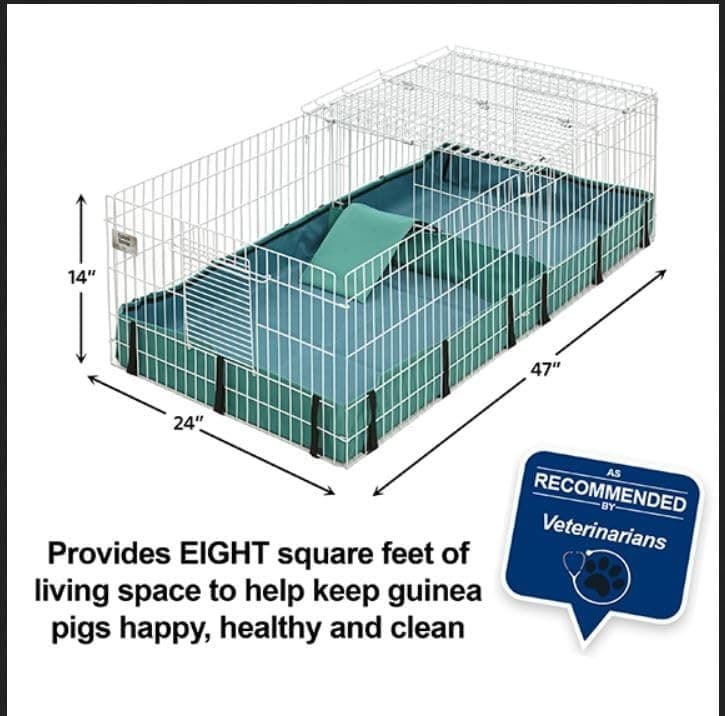 Interactive Guinea Pig Habitat: 47"x24" Expandable Cage, Contains Multiple Pets 5