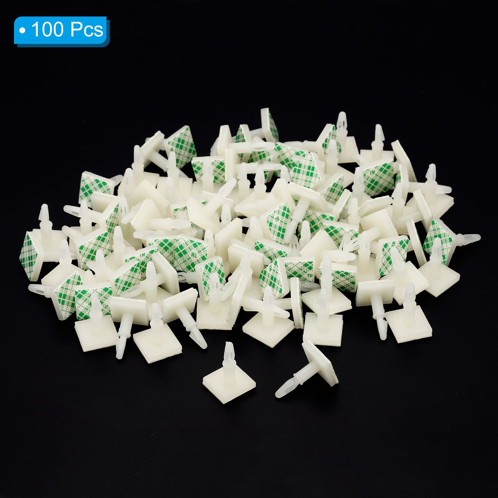 100Pcs Sticky PCB Spacer 0.43" Supporting Height Adhesive Standoffs White 3