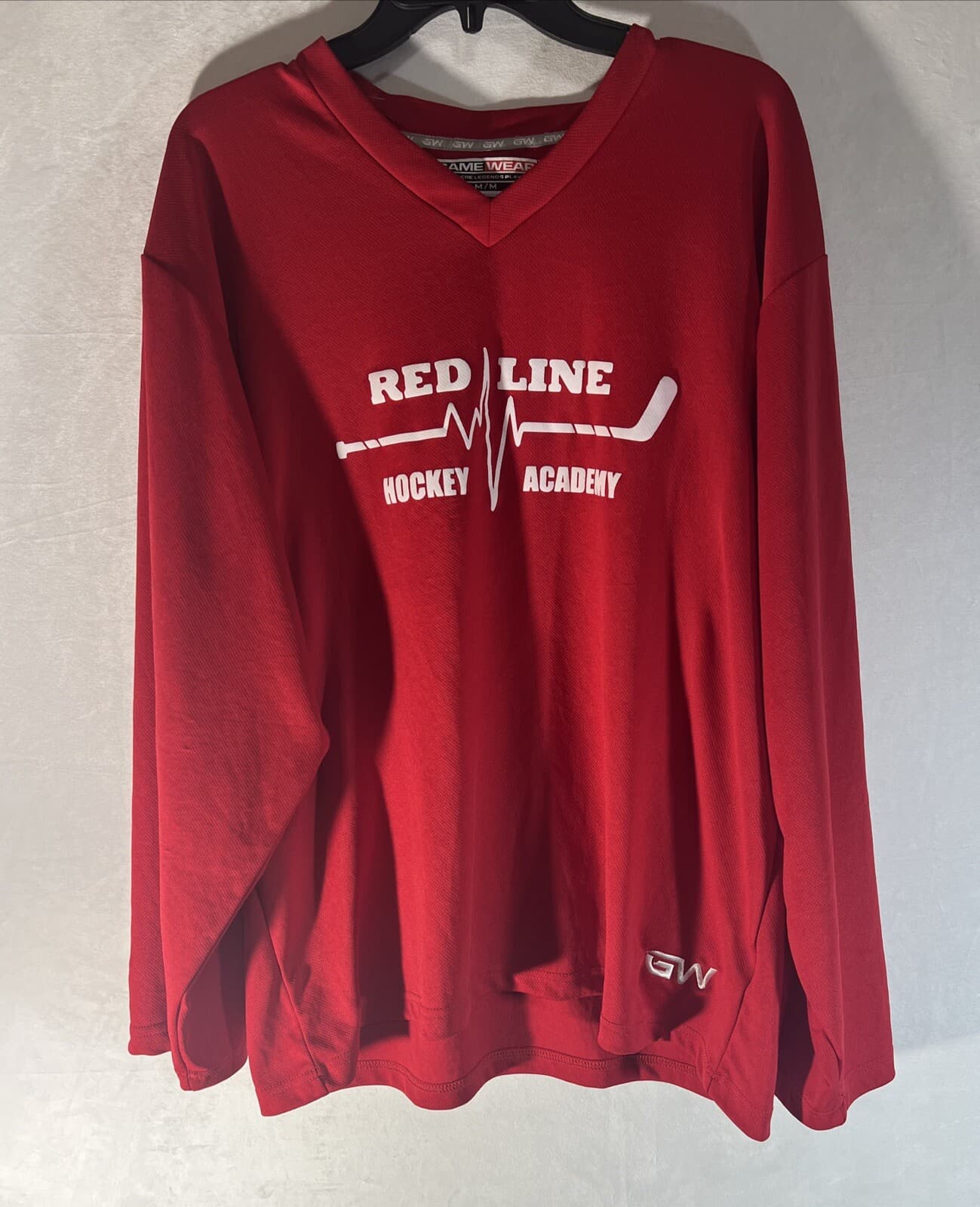 Red Line Hockey Academy Adult Size Hockey Jersey Skate zone Size Medium Red 2