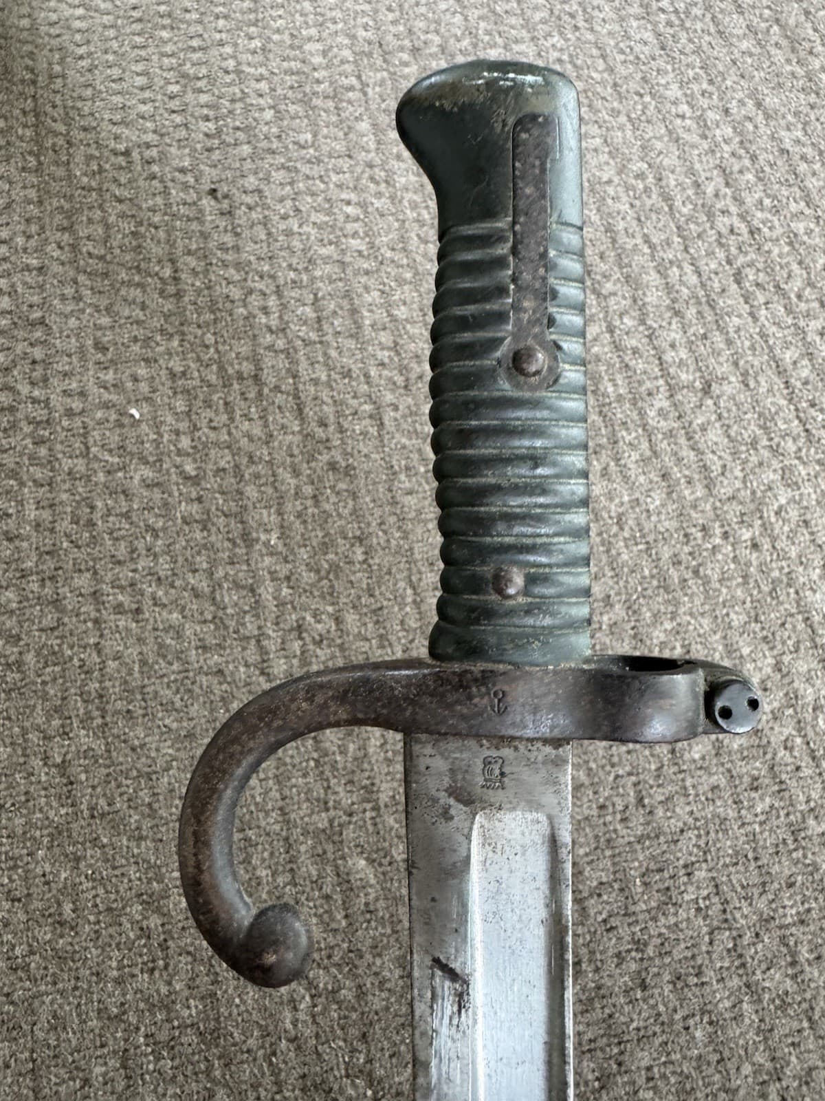 WWI Era Model 1866 French Chassepot Bayonet w/ Scabbard 2