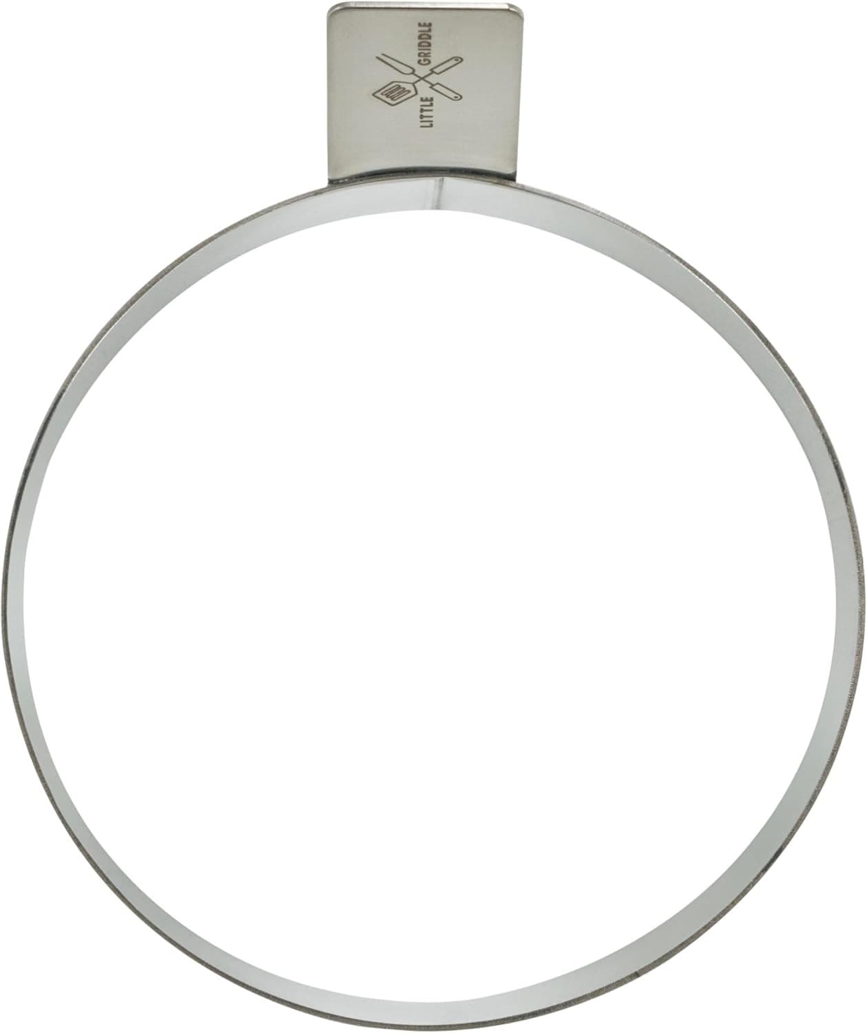 LITTLE GRIDDLE - Egg Rings, Stainless Steel Construction with Built-in Silver  3