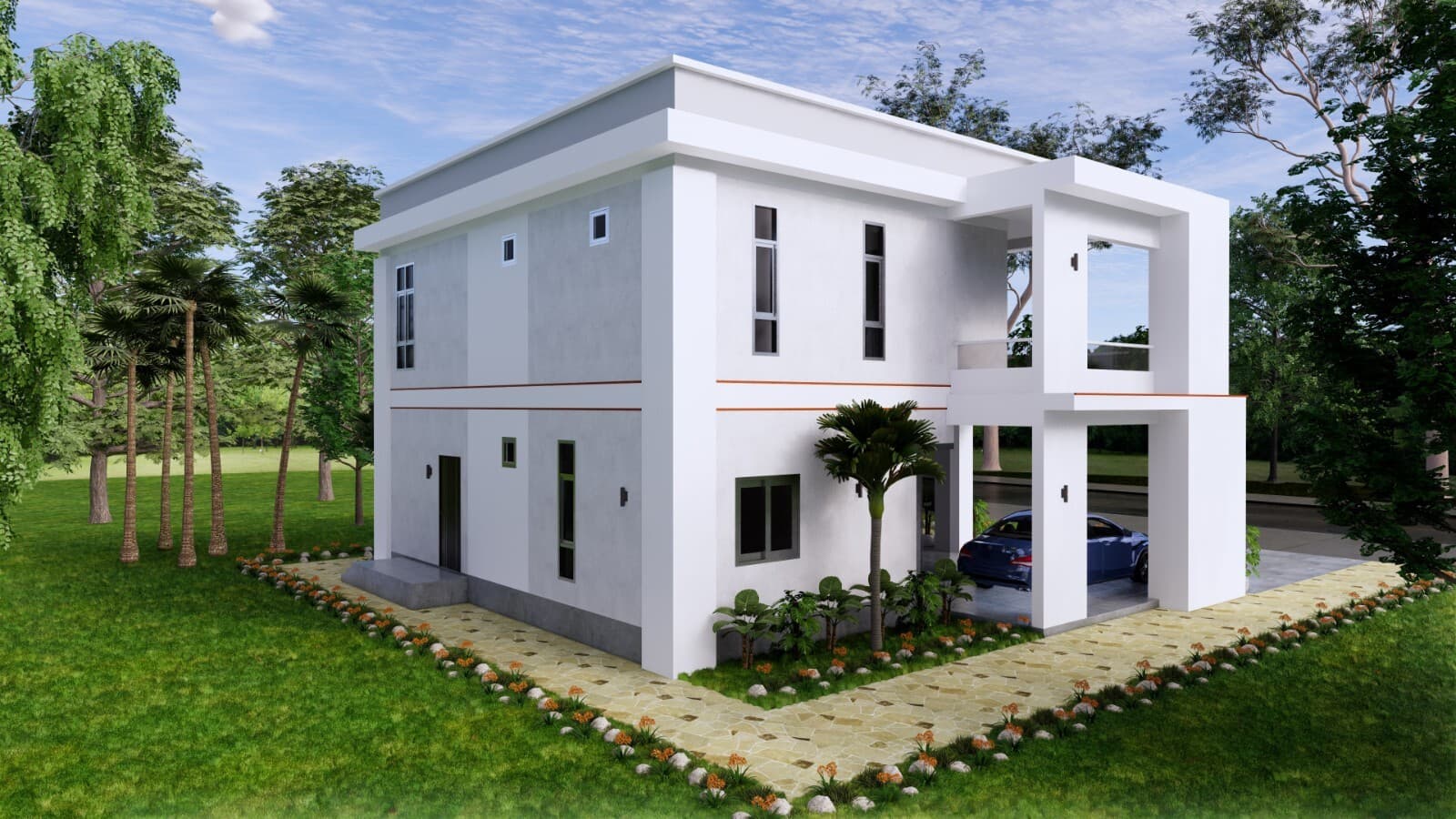 House Design Plan 12x11 Meter 40x36 Feet 4 Bedrooms PDF Plan (A4 Hard Copy) 6