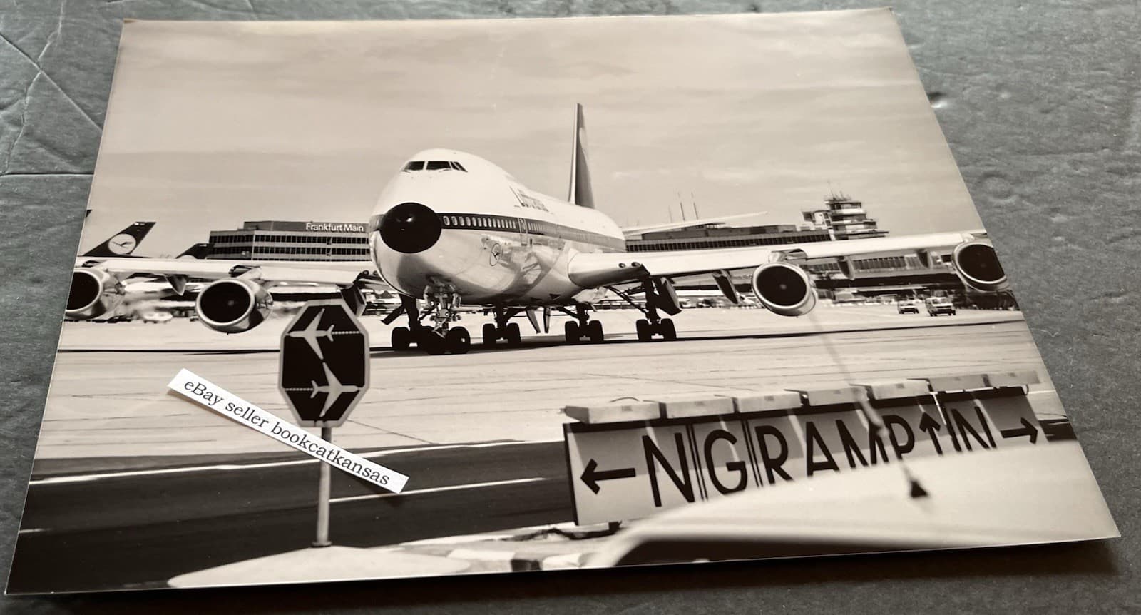 LUFTHANSA BOEING 747 200B JUMBO JET 1987 7x9.5” Aviation Archive Airlines Photo 2