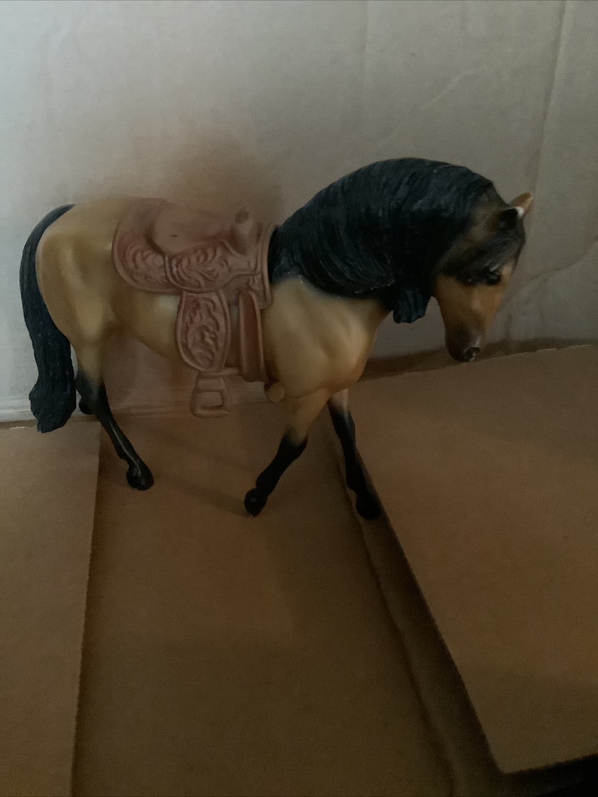 Vintage Breyer Molding Classic Andalusian Mare  7” X 6” With Saddle 3