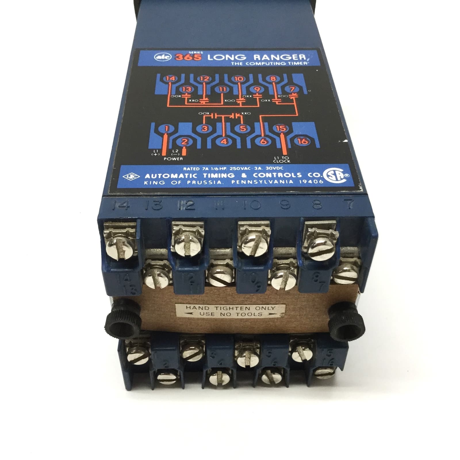 ATC 365A300Q30PX Long Ranger Computing Timer 0.01s to 999hr, 120VAC, DPDT Relay 6