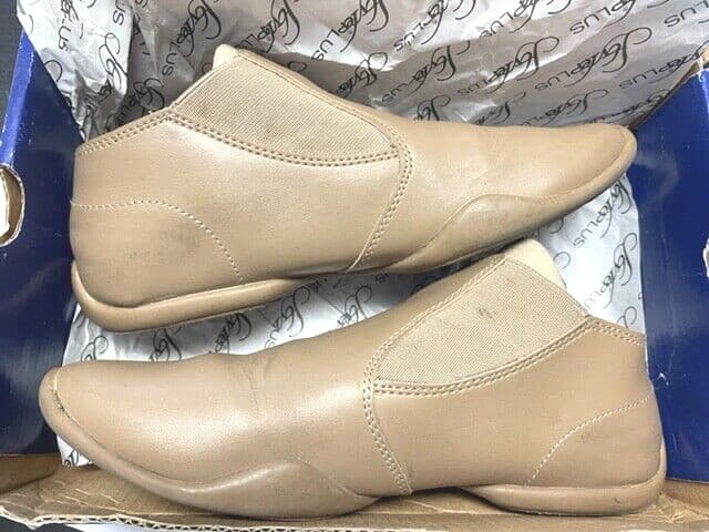 Womens 6 Styleplus Releve #8525 Nude Tan Dance Jazz Flags Colorguard Shoes 4