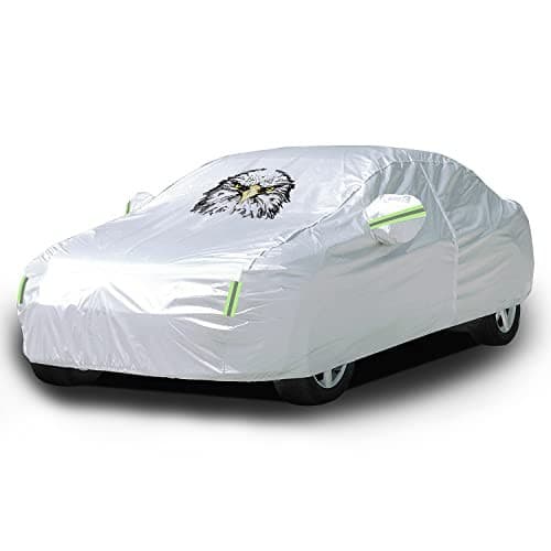  Waterproof Car Cover All Weather Snowproof UV Fit Sedan 200 to 215 inch 2