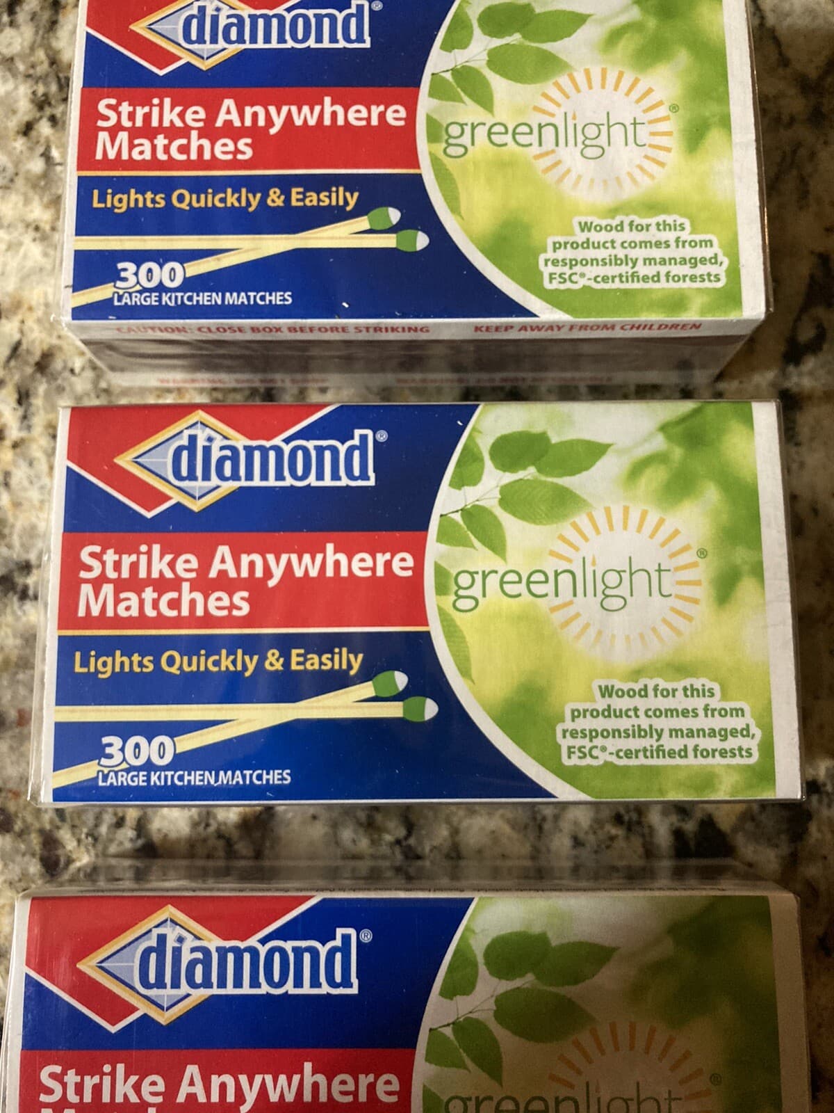 (3 boxes) (300 per box)Vintage Diamond Strike Anywhere Matches 4