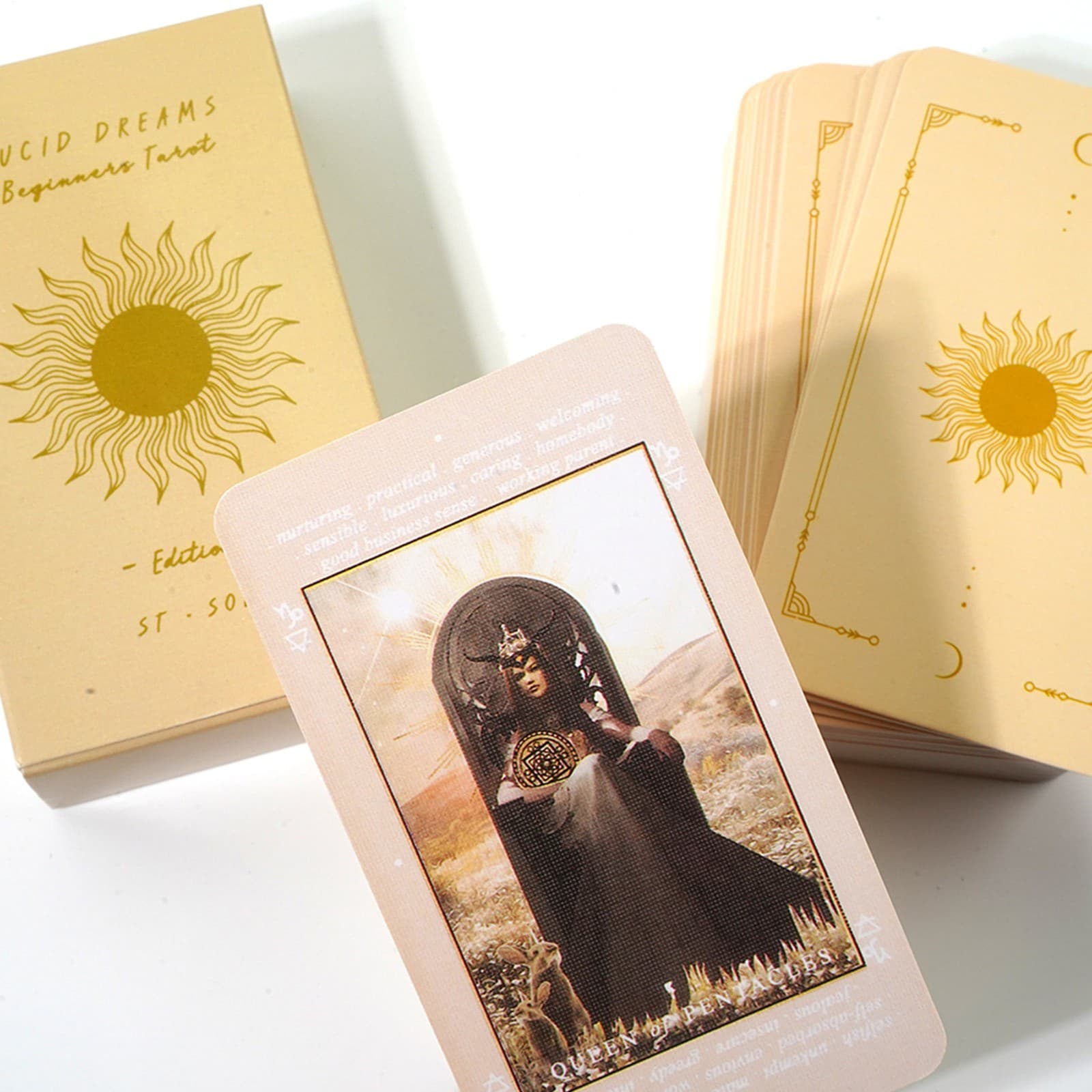 Tarot Cards Deck Set Full English Tarot Cards with Box 78 Cards Tarot Cards 6