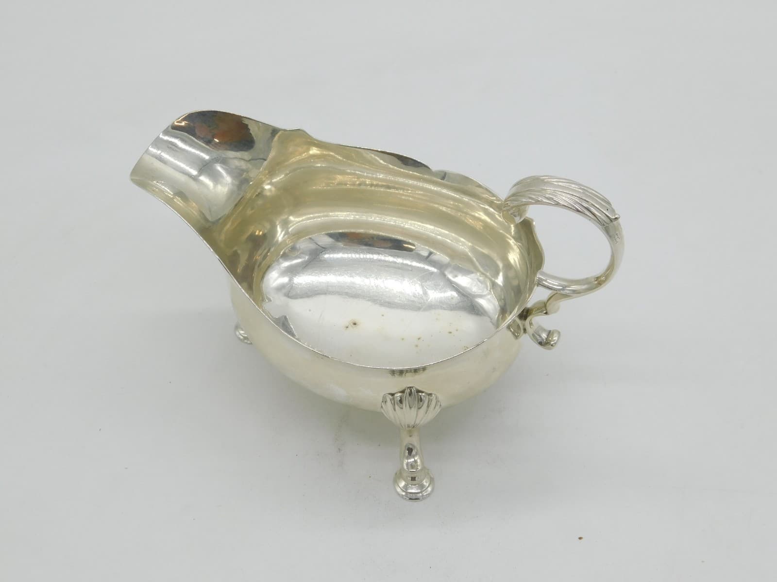 George III Sterling Silver Sauce Boat Antique 1772 London Robert Hennell I 3
