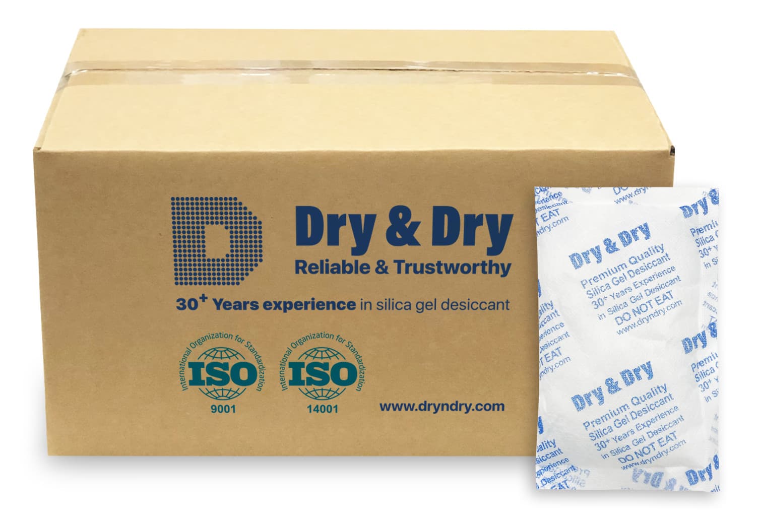 100g X 100 EA "Dry & Dry" High Quality Pure Reusable Silica Gel Desiccant 