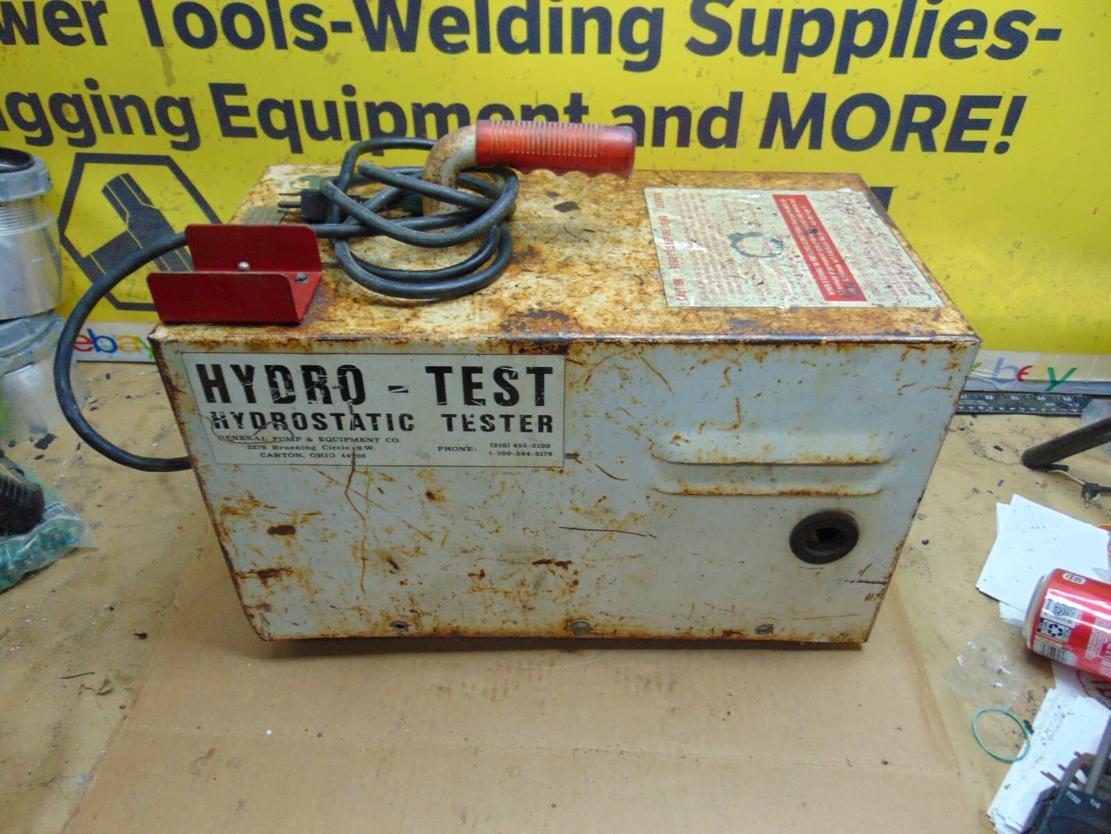 GENERAL PUMP HYDRO TEST HYDROSTATIC TESTER 6334-350 HYDROSTATIC TESTER 3