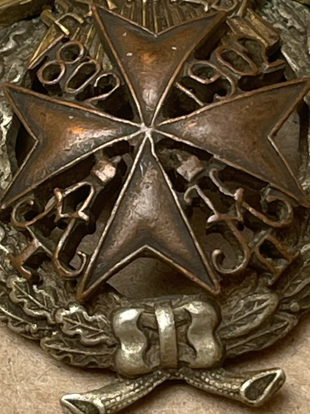 RUSSIAN EMPIRE.BADGE OF TH.79th KURA INFANTRY REGIMENT OF GEN.FLD-MRSL.VORONTSOV 3