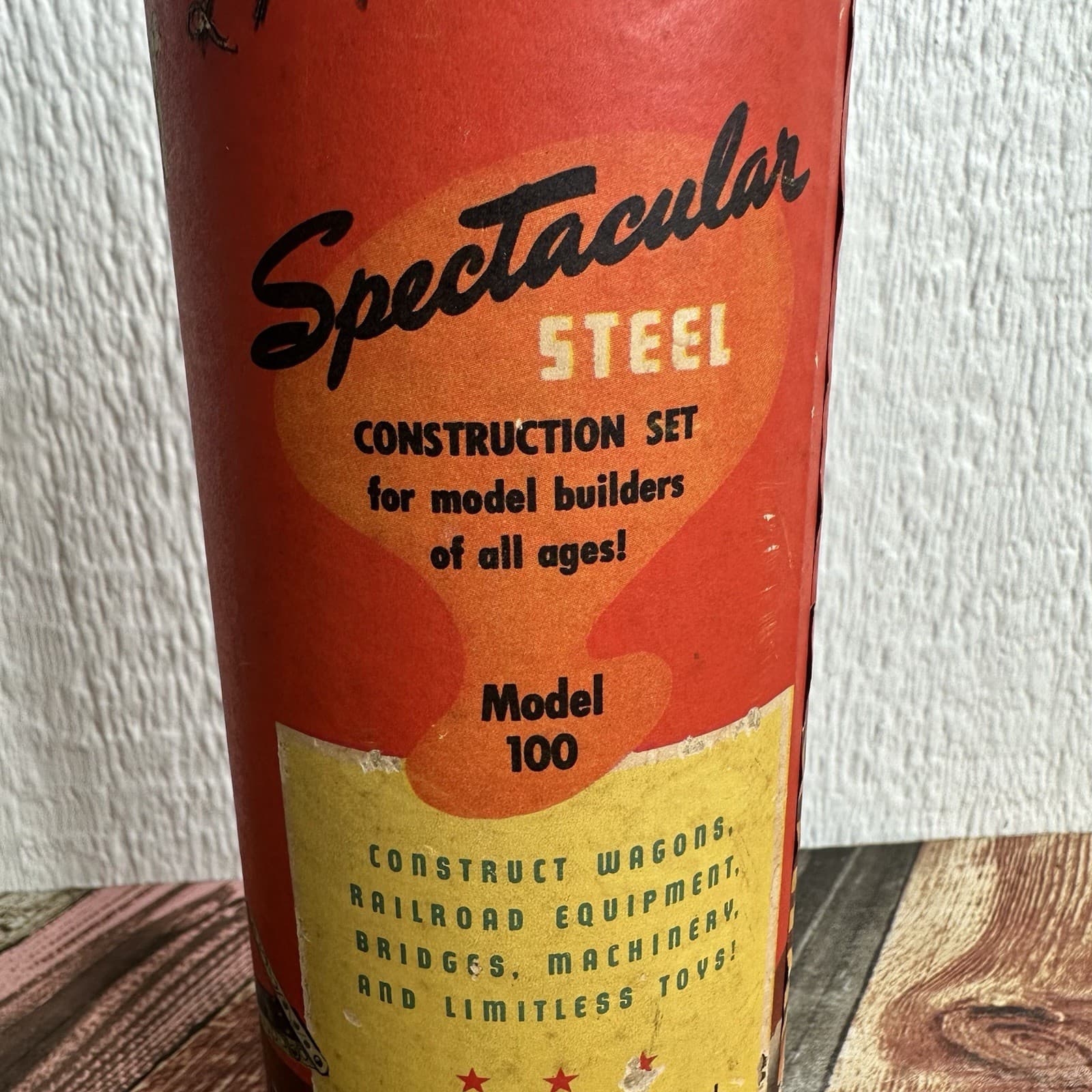 1948 Construct-O-Craft Building Toy Construction Set RARE Model 100 COMPLETE 4