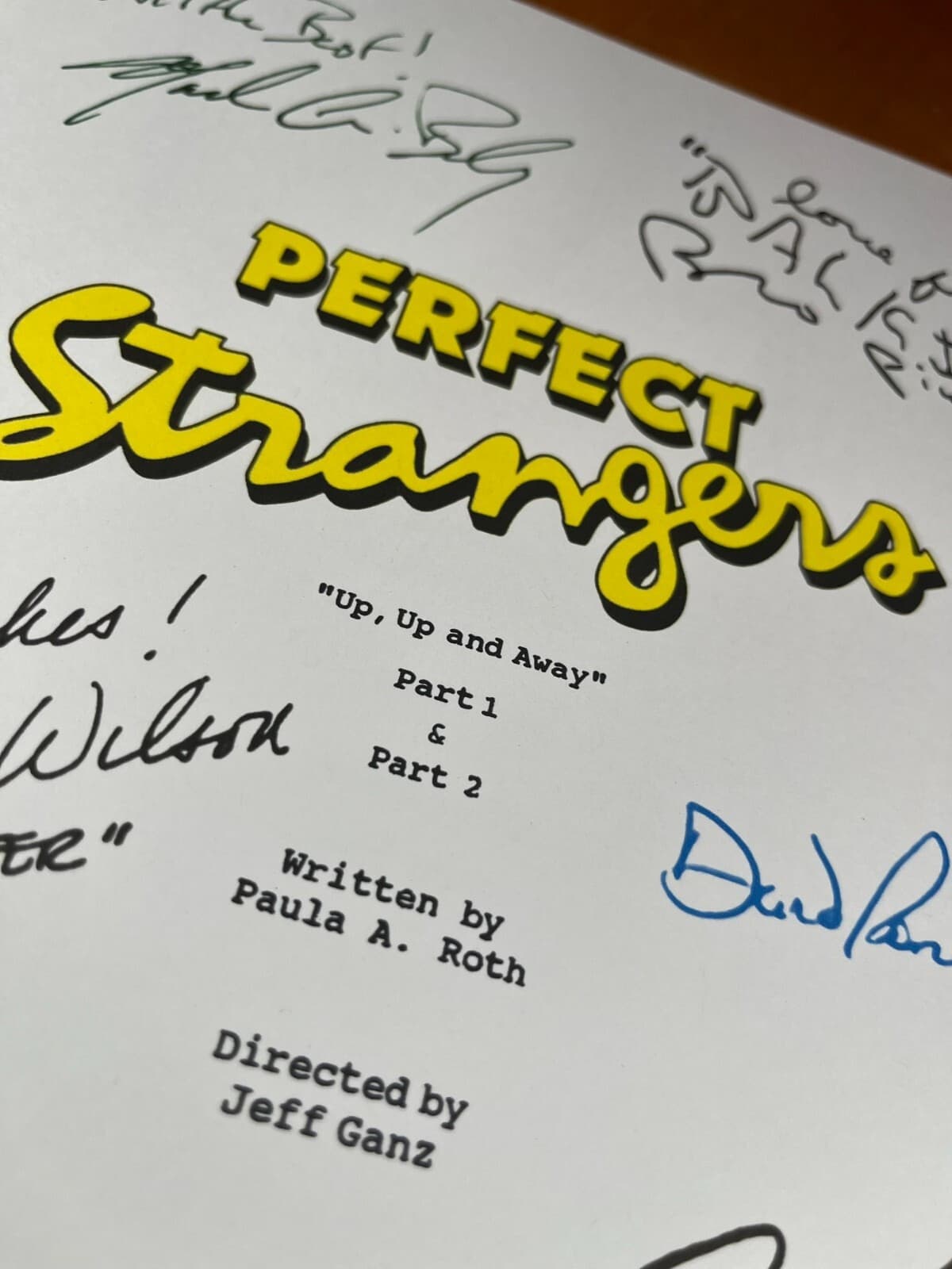 Perfect Strangers Series Finale Script Signed- Autograph Reprints- Larry & Balki 2