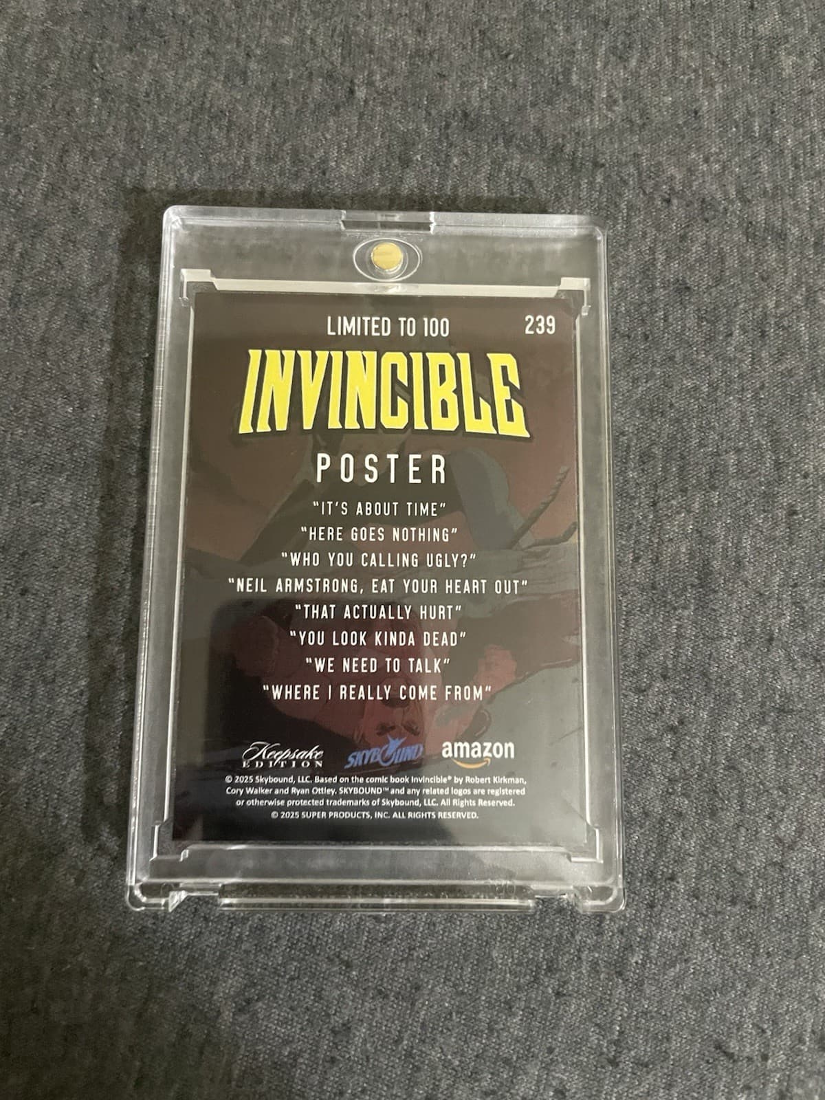 Invincible Keepsake PSA 10 Battle Beast red + Limited edition extras NYCC. 3