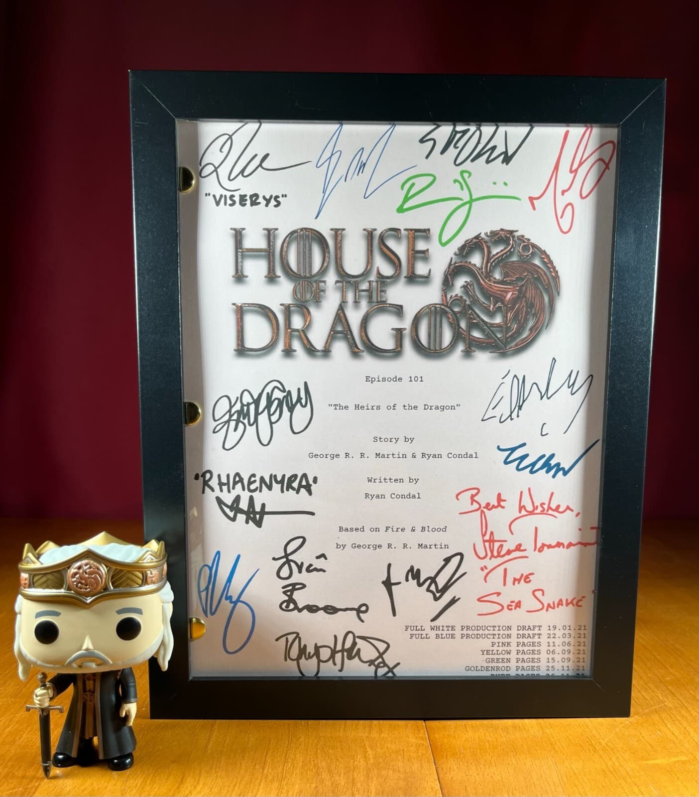 House of the Dragon Pilot Script Signed- Autograph Reprints- 76 Pages 3