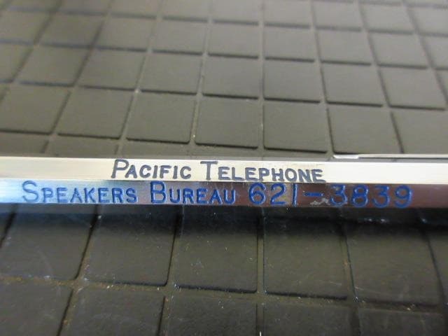 Vintage Pacific Telephone 24" Telescoping Ink Pen Pointer Orange Cap 5