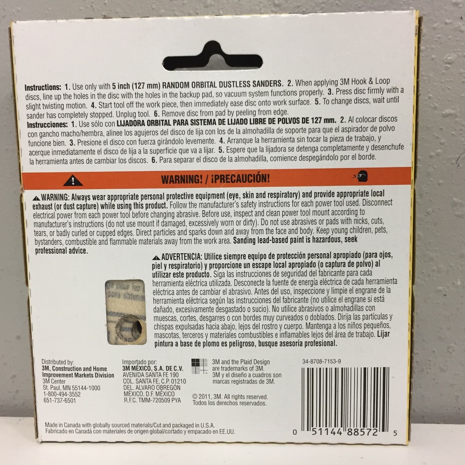 3M 99147ES-C 5" Aluminum Oxide Hook and Loop Sanding Disc 80 Grit Coarse 15 pc. 2