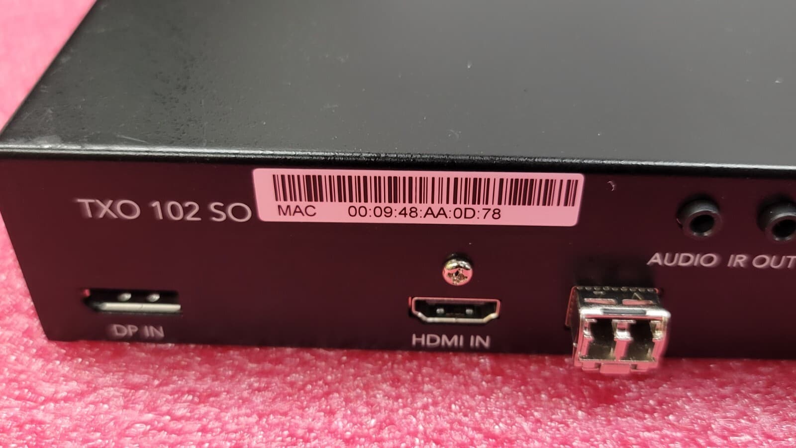 Christie Terra TXO 102 SO SDVoE HDMI Video Audio Transmitter Fiber Optic Network 5