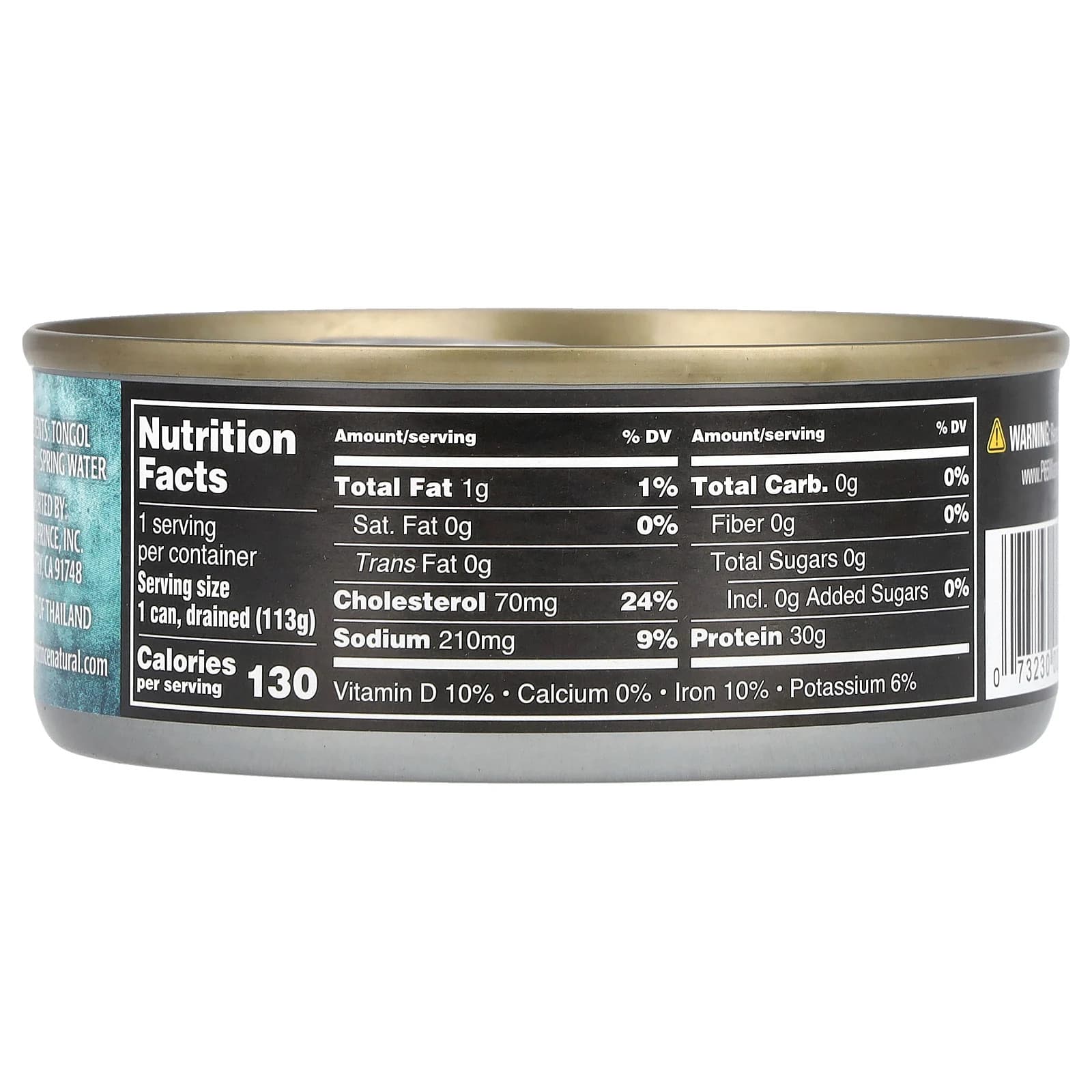 Tongol Tuna, Chunk Light, In Spring Water, No Salt Added, 5 oz (142 g) 2