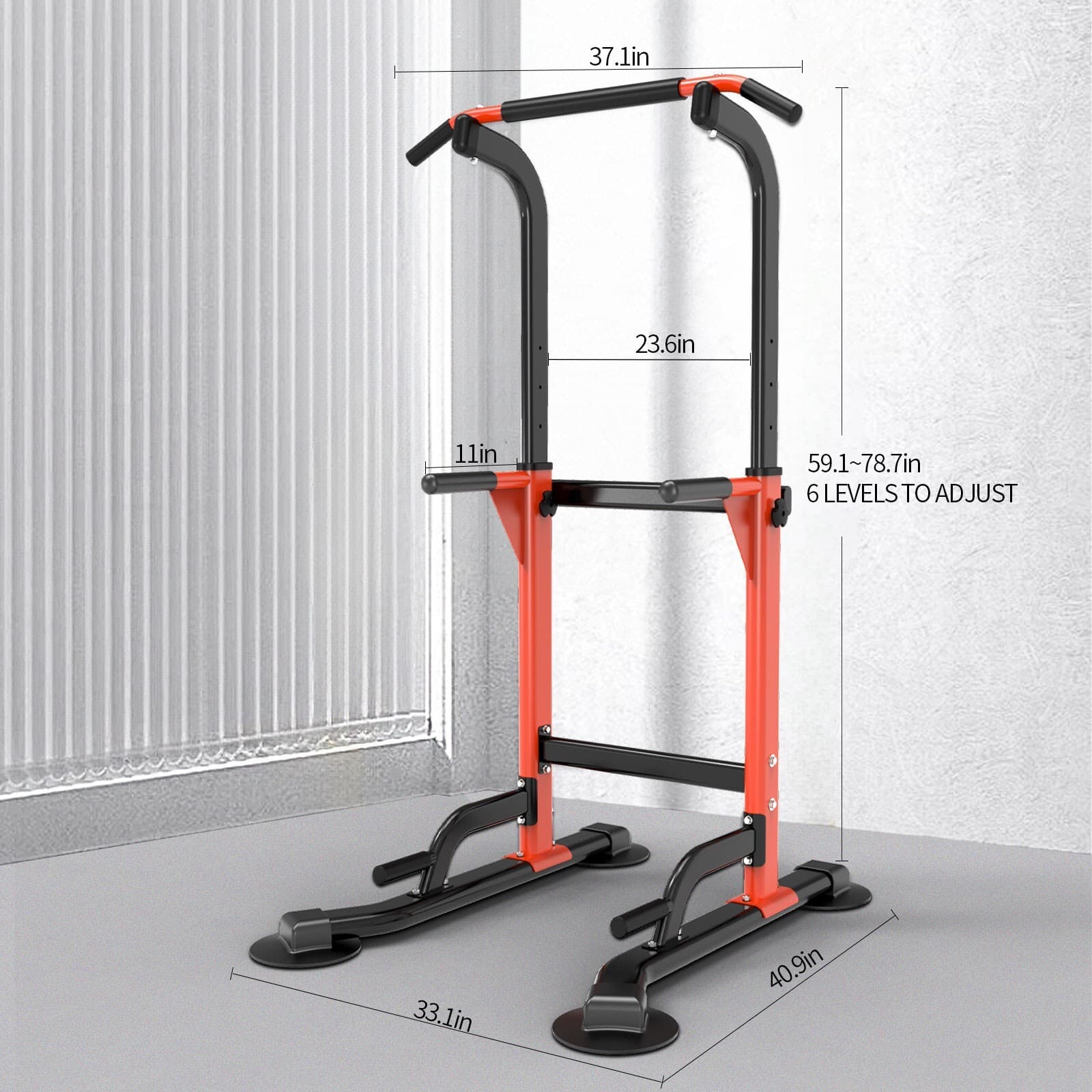 K KiNGKANG 330LBS Power Tower - Dip Station & Pull-Up Bar for Home Gym Workouts 5