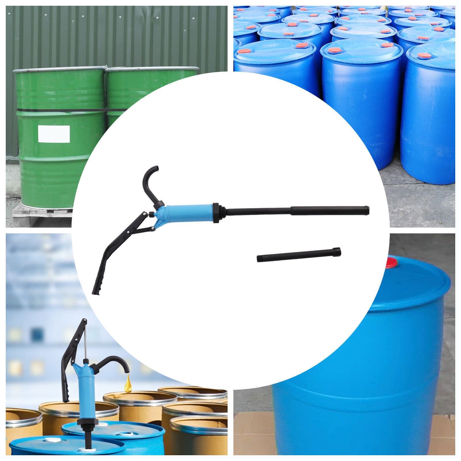 Hand-pressed Lever Action Drum Barrel Pump 5-55 Gallon for Liquids & Oil Pumping 3