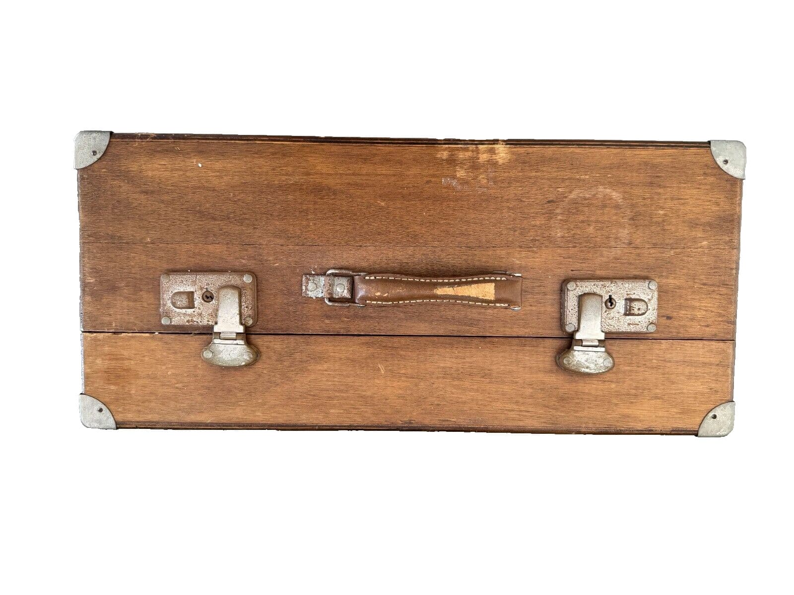 Large wood Vintage German Jewelry Goldsmith Suitcase Chest 3