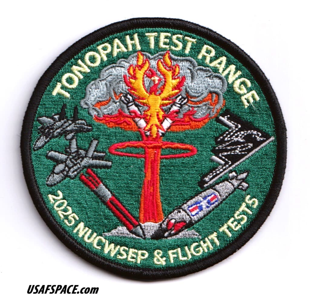 USAF TONOPAH TEST RANGE Nuclear Weapons-B61-12-2025 FLIGHT TEST NUCWSEP PATCH