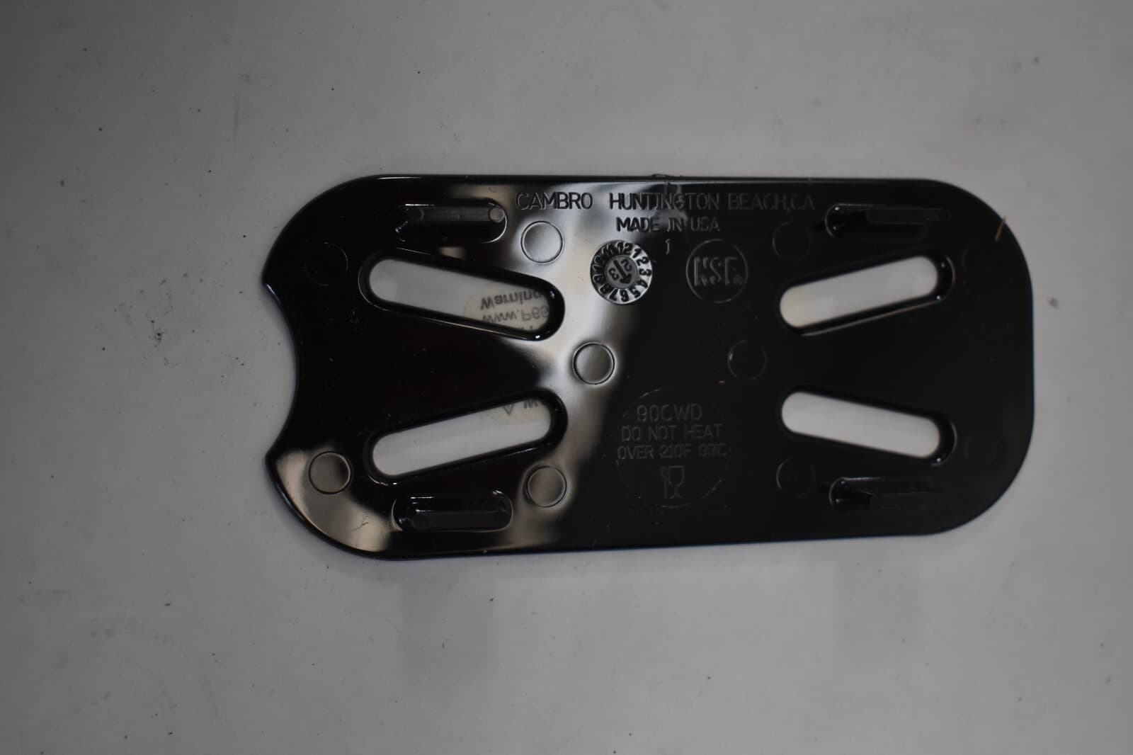 Cambro Food Pan Drain Trays Black Finish Plastic 6 Pack 1/9 Shelf 90CWD110 2