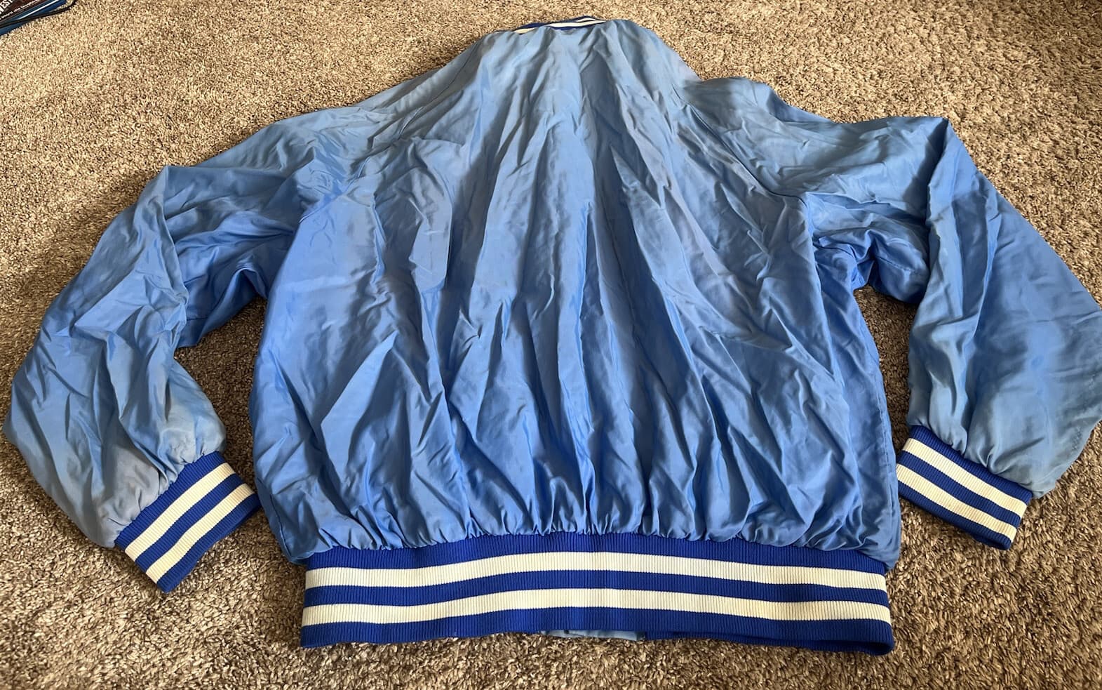 Vintage 1970's/1980's Cedar Point Light Nylon Jacket Blue Sandusky Ohio L/XL 6