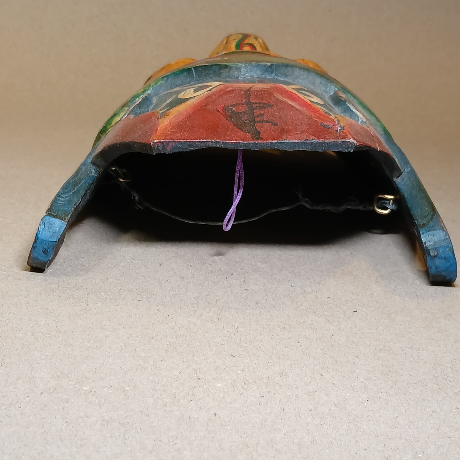 Hand Carved Wooden Tiki Tribal Face Masks Wall Art Decor Lot of 3 Unique Wired 6