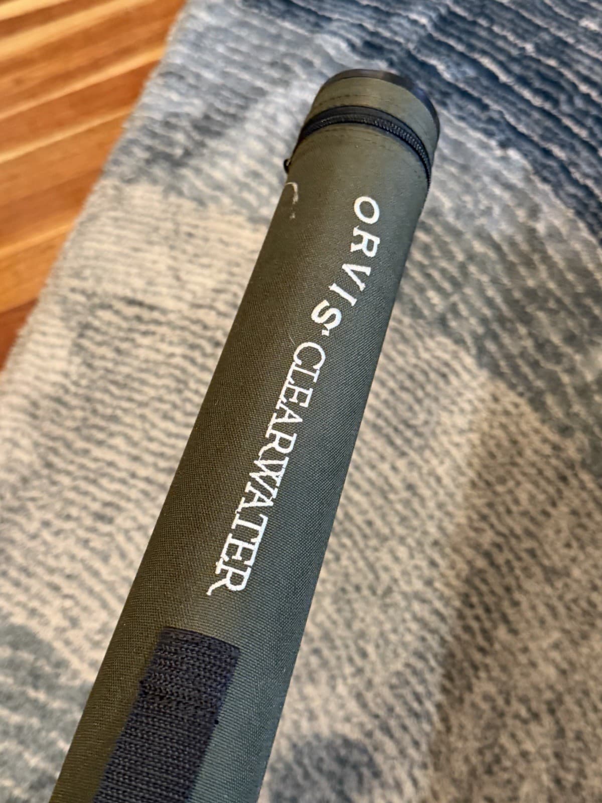 Orvis Clearwater Fly Fishing Hard Rod Tube Travel Case USED Scuffed/Dirty 2