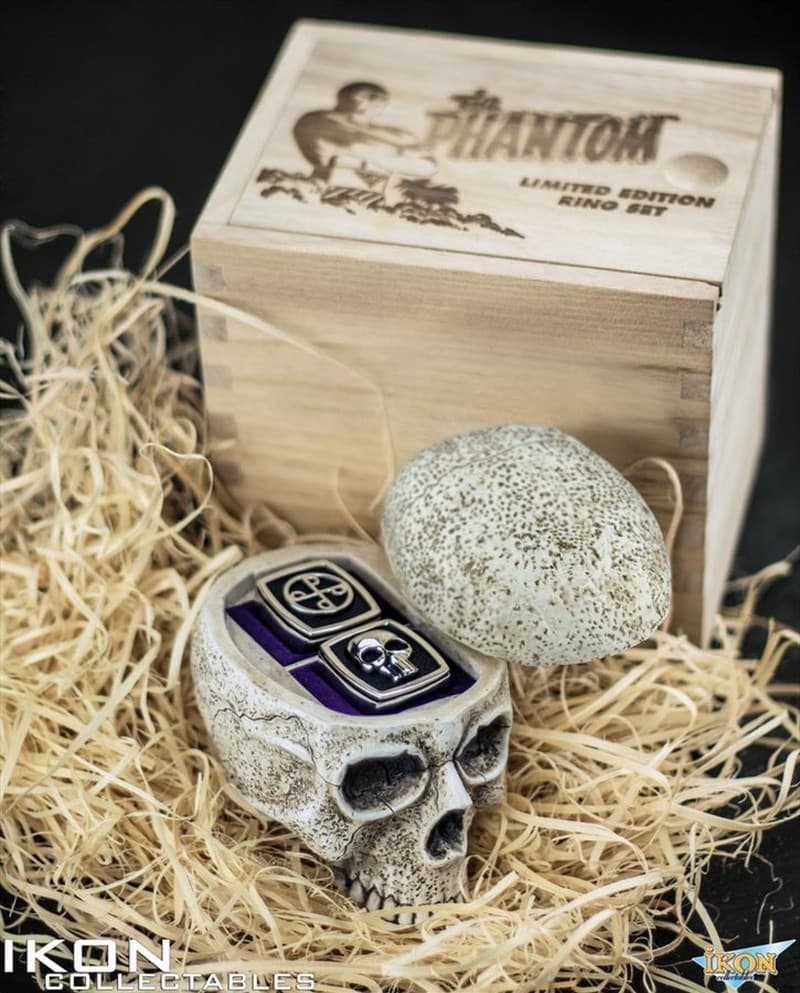 The Phantom: Skull Ring & Good Mark Ring Limited Edition Set - IKON Collectables 2