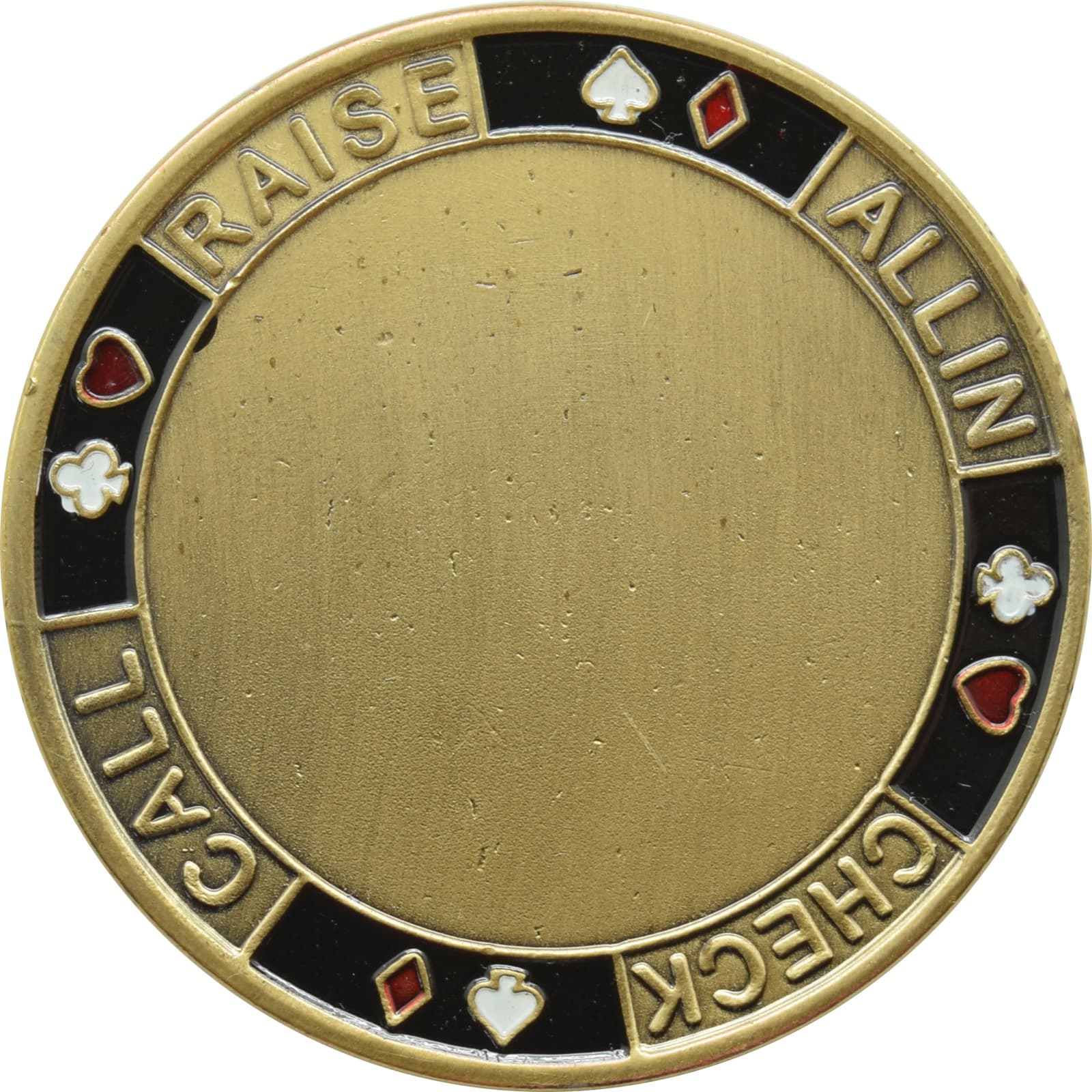 Card Guard - Blank Brushed Gold Card Guard Poker Protector * 2