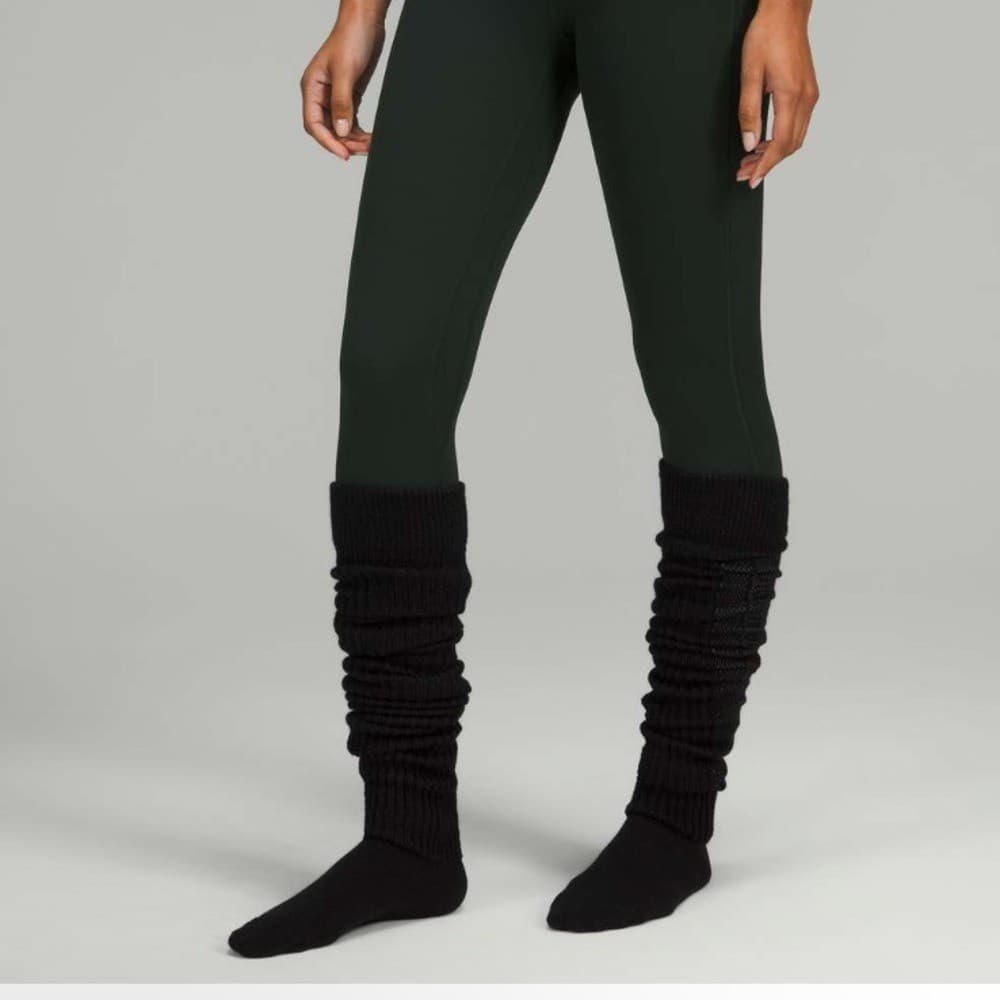 Lululemon Find Your Balance Knee High Sock black leg warmer nwt Small/Medium NWT 3