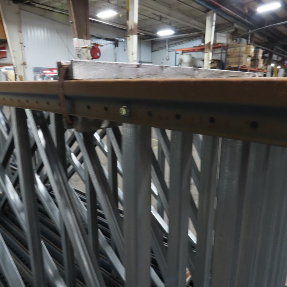 48" x 16' x 3"x3" Teardrop Pallet Racking Upright Leg 18,000lbs CAP Lot Of 15    4