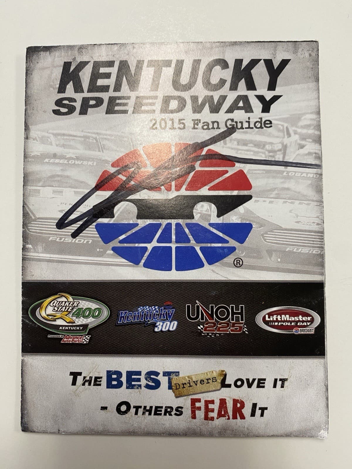 2015 Kentucky Speedway Fan Guide Program Signed By Jeff Gordon Auto