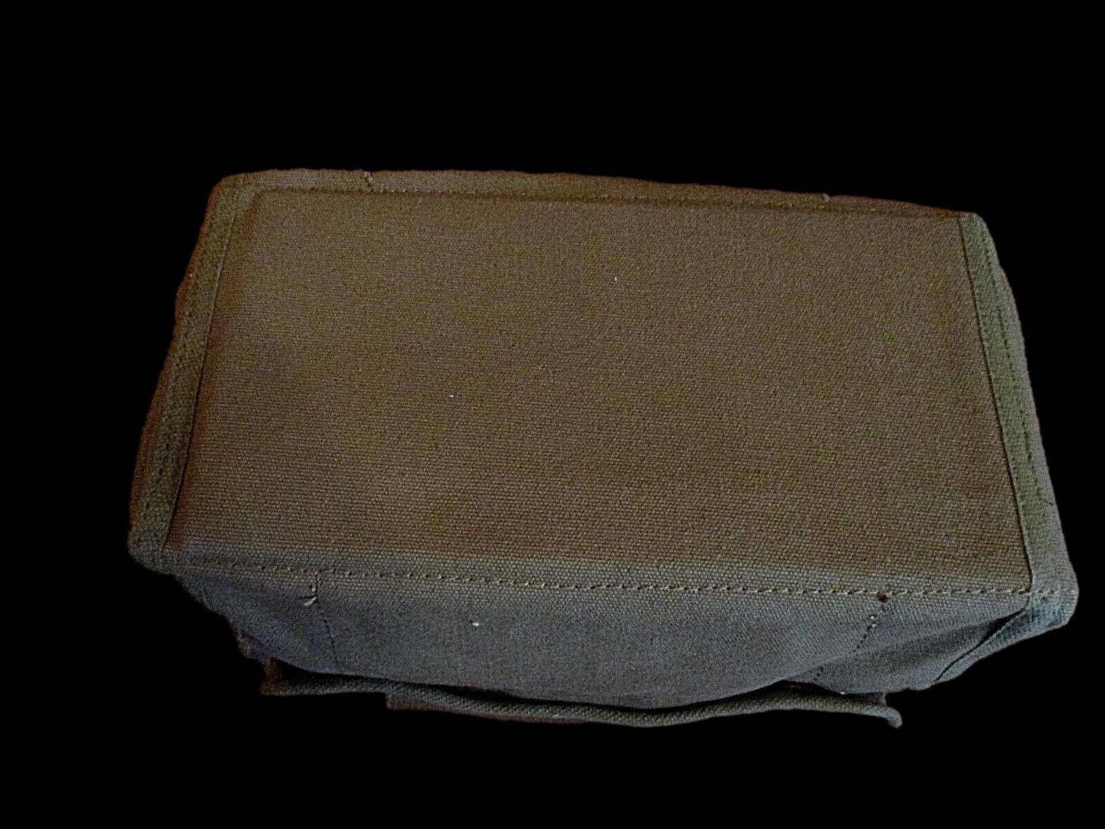 MILITARY STYLE MECHANICS HARD BOTTOM TOOL BAG BRASS ZIPPER HEAVY DUTY OD GREEN 4