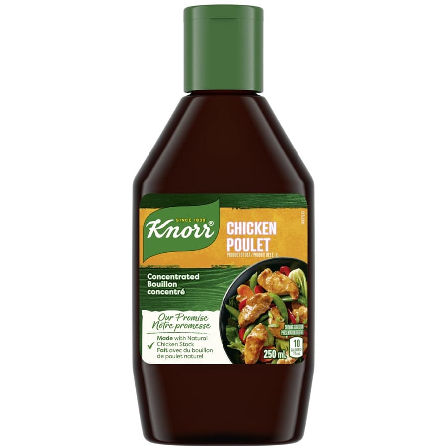 2 Bottles of Knorr Concentrated Bouillon Chicken Flavor 250ml Each
