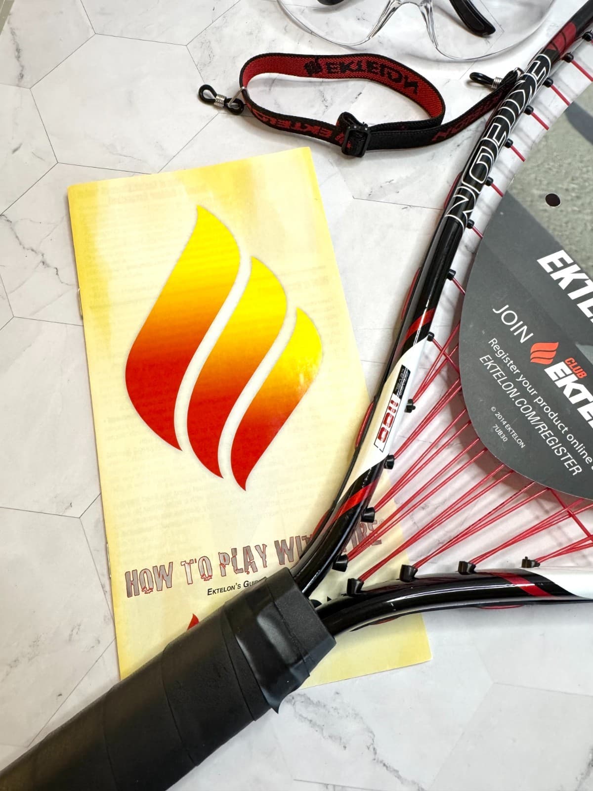 Ektelon Power Fan Revenge Racketball Starter Kit Racket Balls Goggles Open Case 4