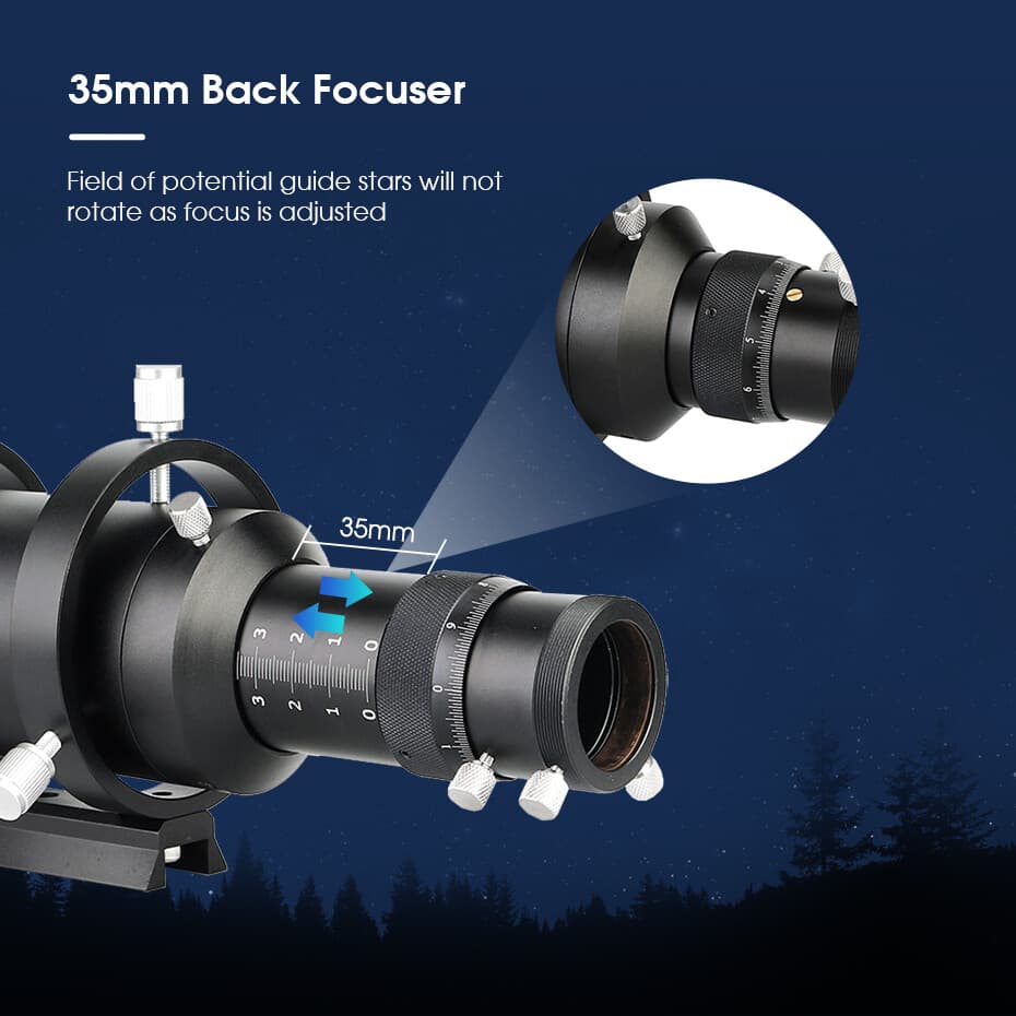SVBONY SV106 60mm Guide Scope Finder Scope with Helical Focuser F4 For Telescope 3
