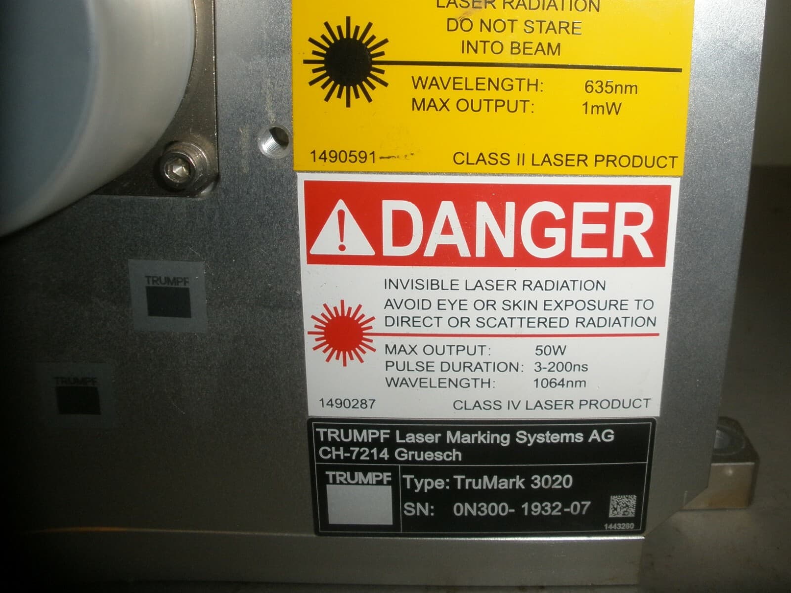 TRUMPF TRUMARK 3020 OPTICAL LASER PUMP MODULE 1064nm 6