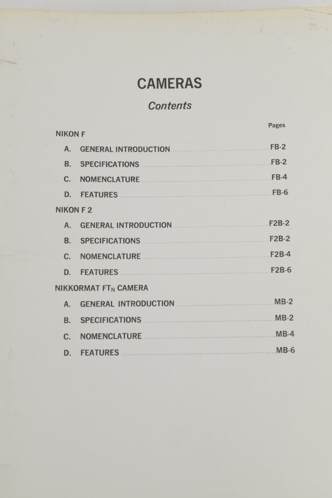 NIKON Hard Bound Dealer Ad Manual for the user and collector of vintage NIKONS 4