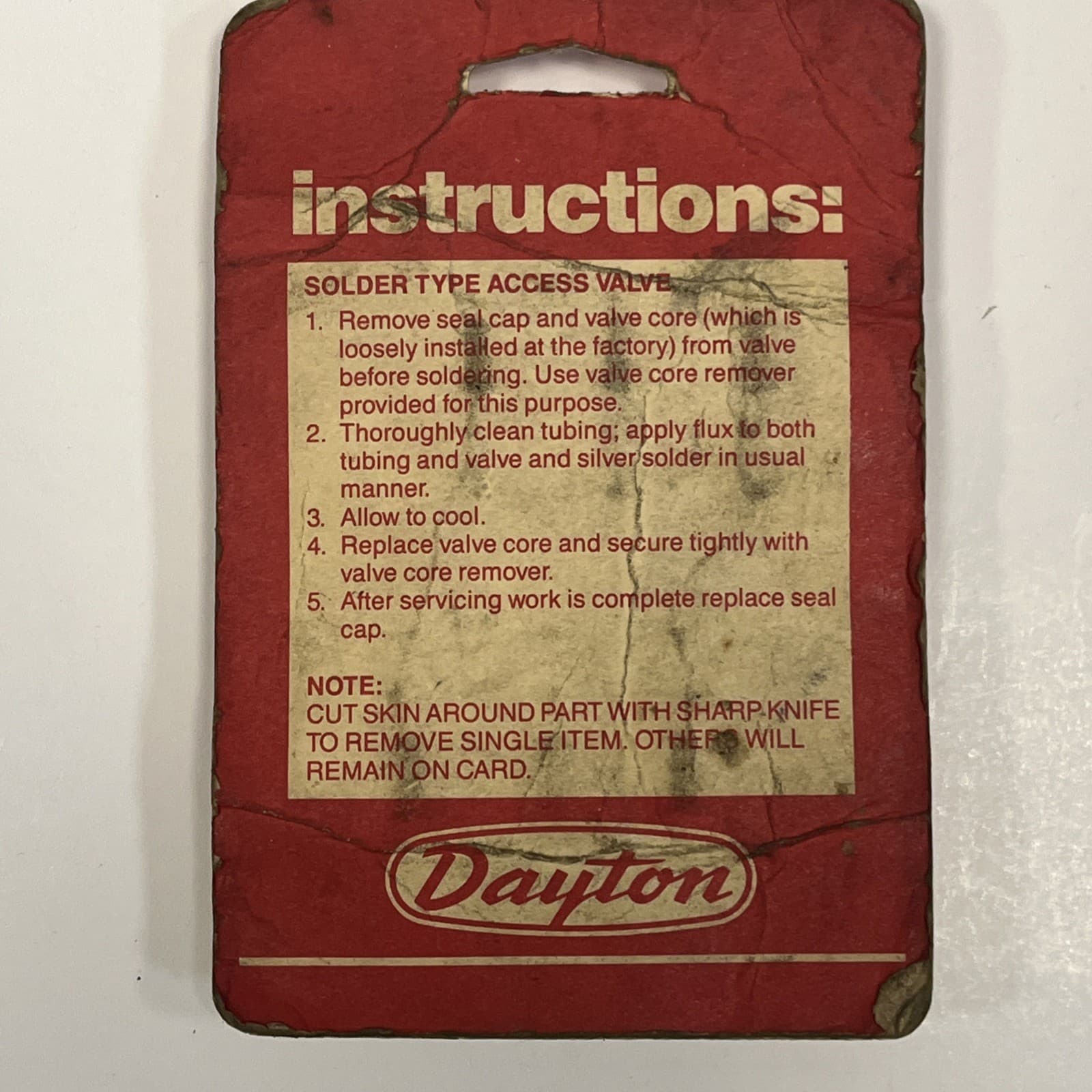 Dayton Access Valve 3X728 6 pc Pack NEW 3