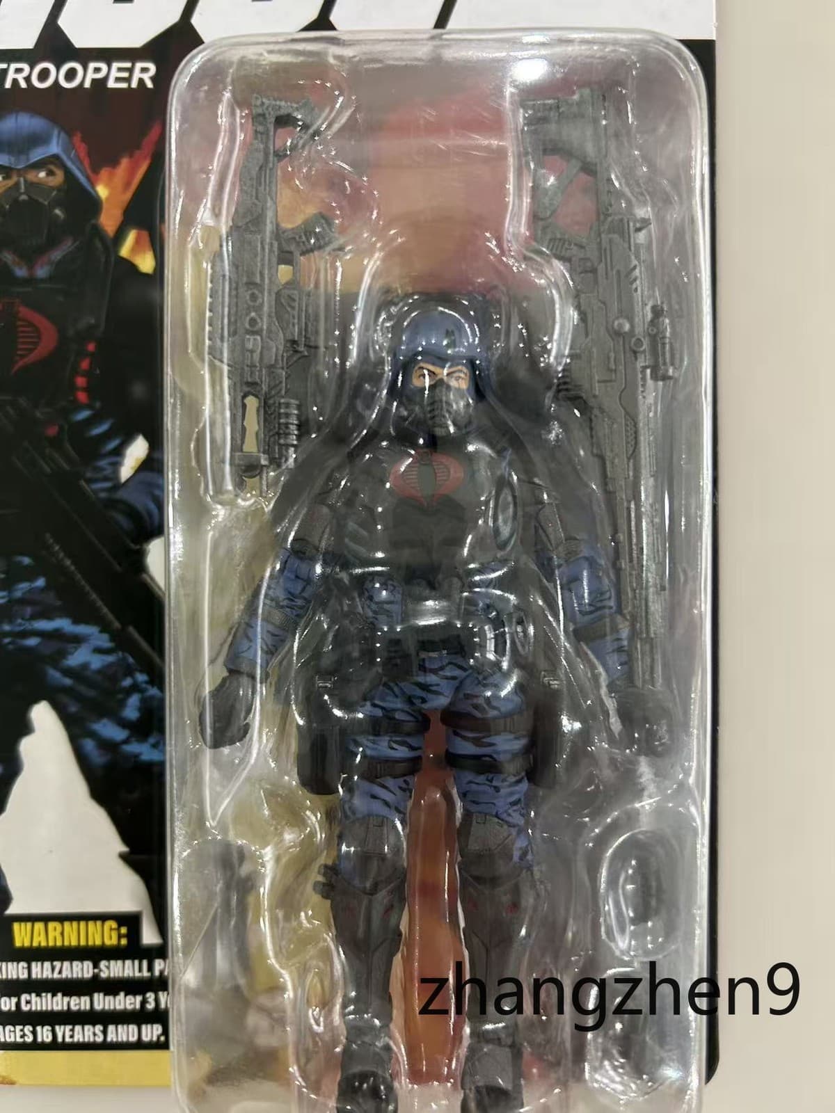 Hiya Toys g.i.joe Cobra Trooper 1/18 Exquisite Mini GI Joe Cardback retro Figure 2