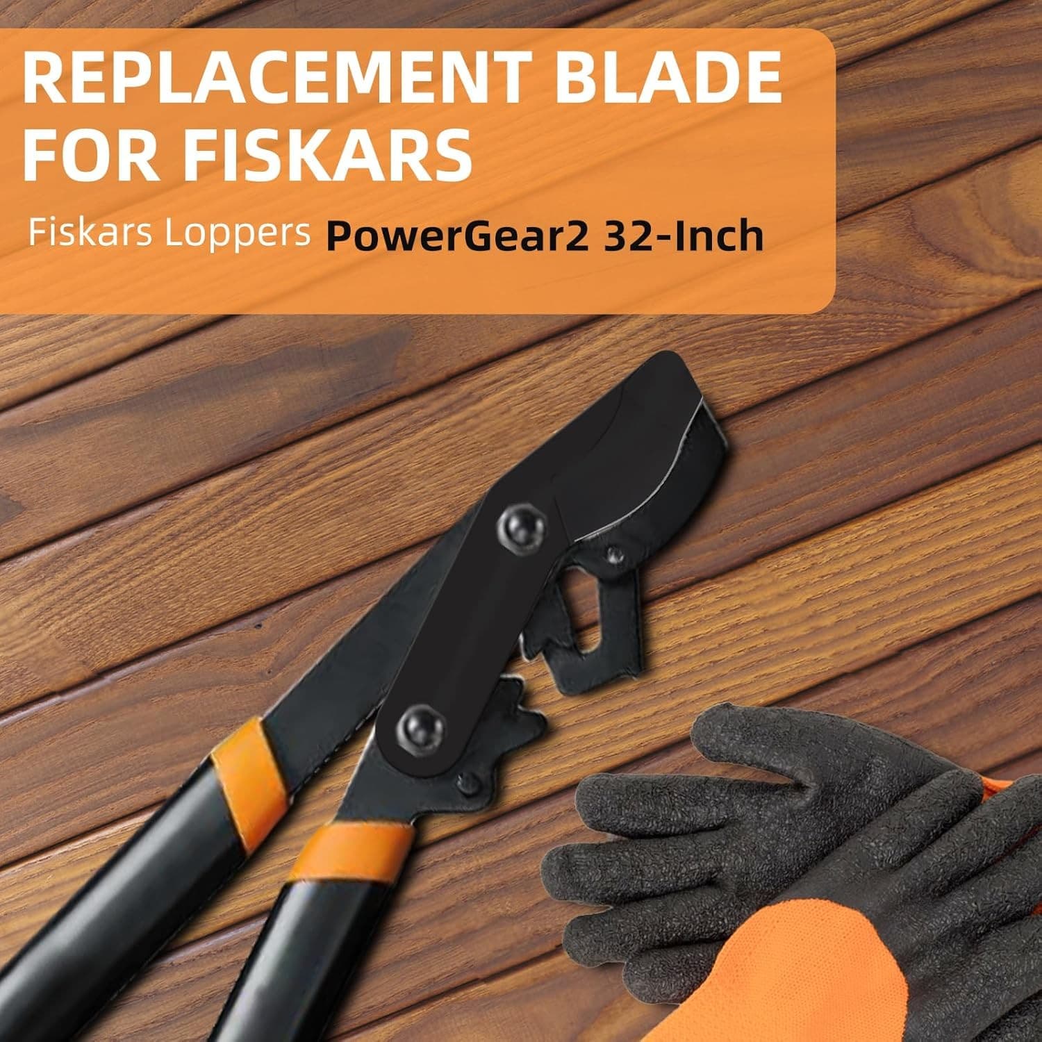 2 PCS Steel Blade for Fiskars 32" PowerGear 2 - Large Blade for Fiskars Garde... 3