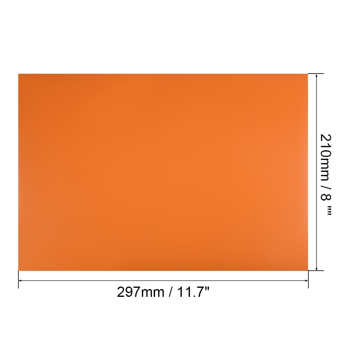 2pcs Dry Flexible Eraser Magnetic 11.7x 8" Magnetic Orange Sheet 2